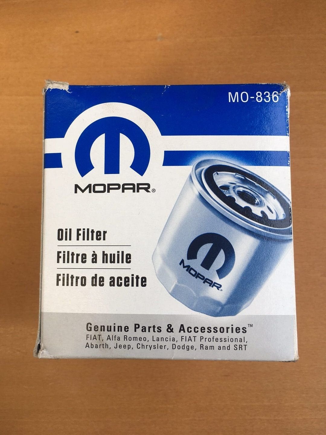 Mopar MO-836 Oliefilter VIPER SRT Dodge Chrysler Jeep Fiat, Auto-onderdelen, Filters, -, -, Nieuw, Ophalen of Verzenden