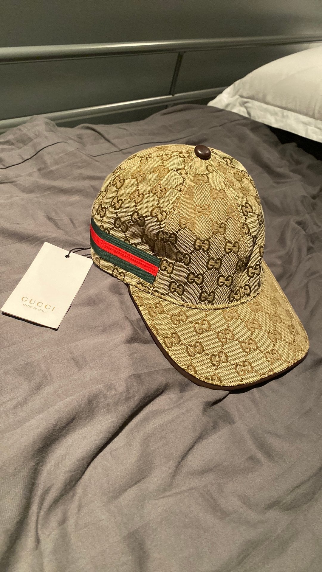 Casquette cucci brun, Ophalen, Zo goed als nieuw, Pet