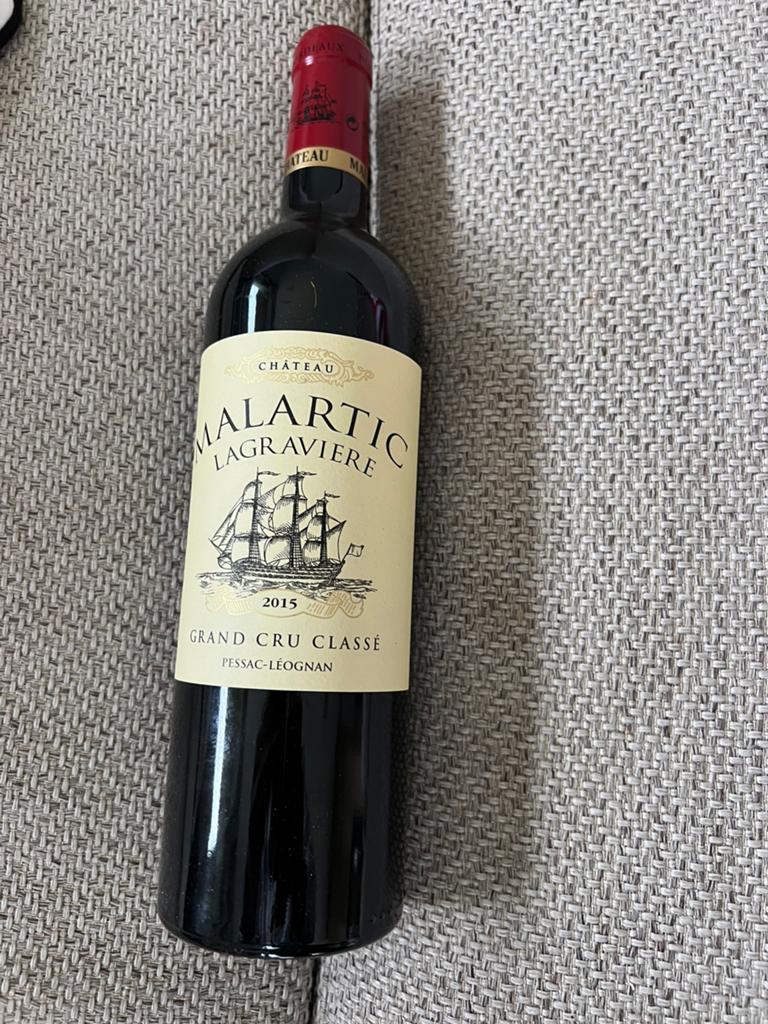 Topwijn Chateau Malartic La Grange 1015, Ophalen, Zo goed als nieuw