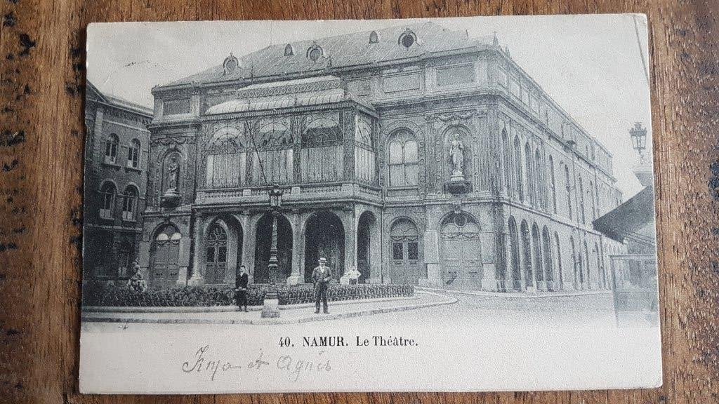 Carte postale Namur Le Théâtre, Enlèvement ou Envoi, Avant 1920, Affranchie, Namur