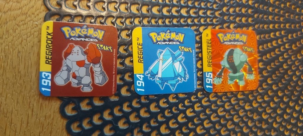 magneten speelgoed pokemon Regirock Regice Registeel, Ophalen of Verzenden, Nieuw