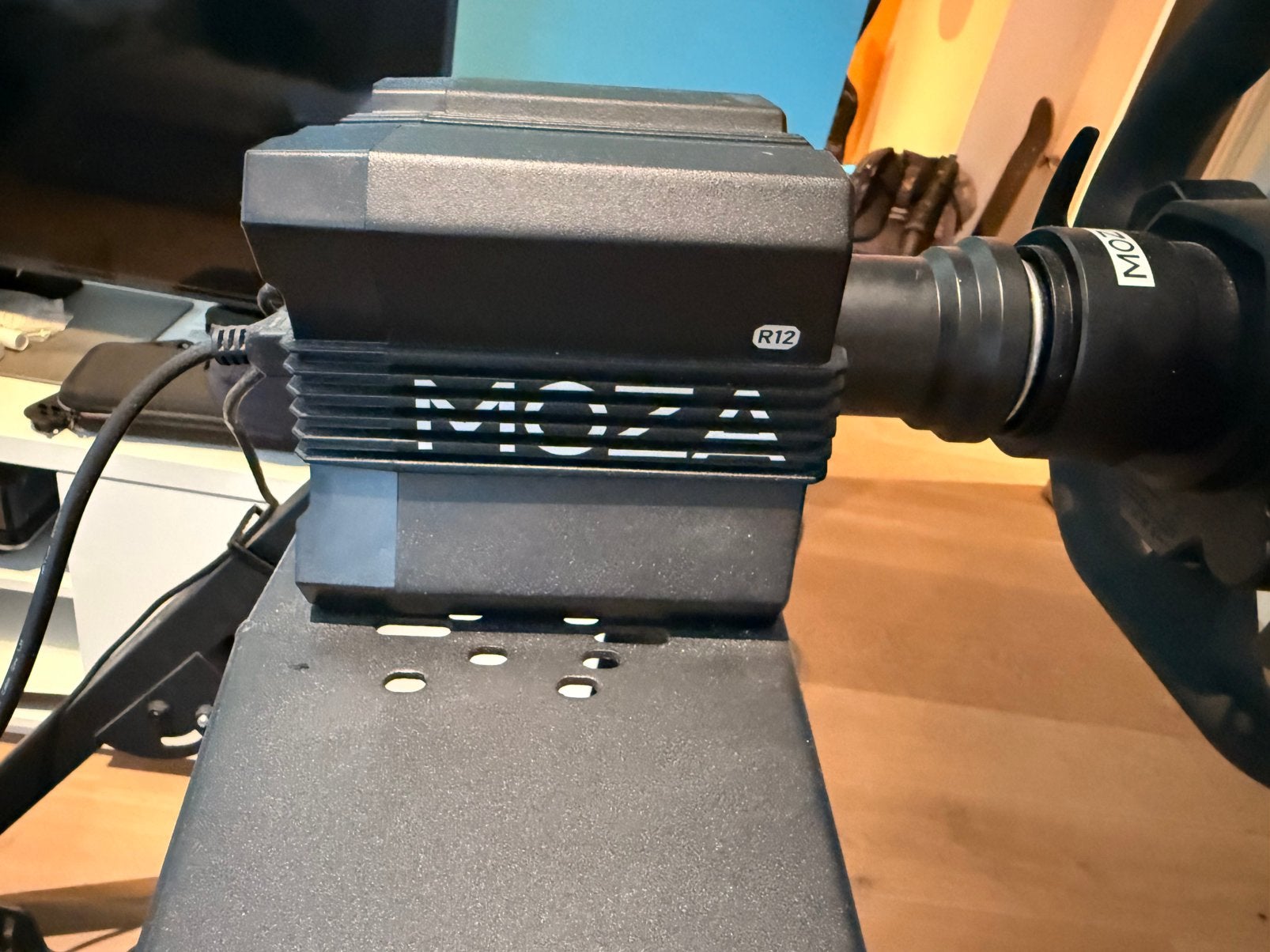 Moza r12 + crp2 load cell pedalen + gsv2 wheel + esx wheel, Computers en Software, Ophalen, Zo goed als nieuw