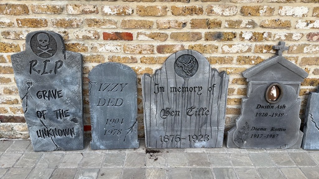 Halloween grafzerk / tombstone, Ophalen, Zo goed als nieuw, Feestartikel