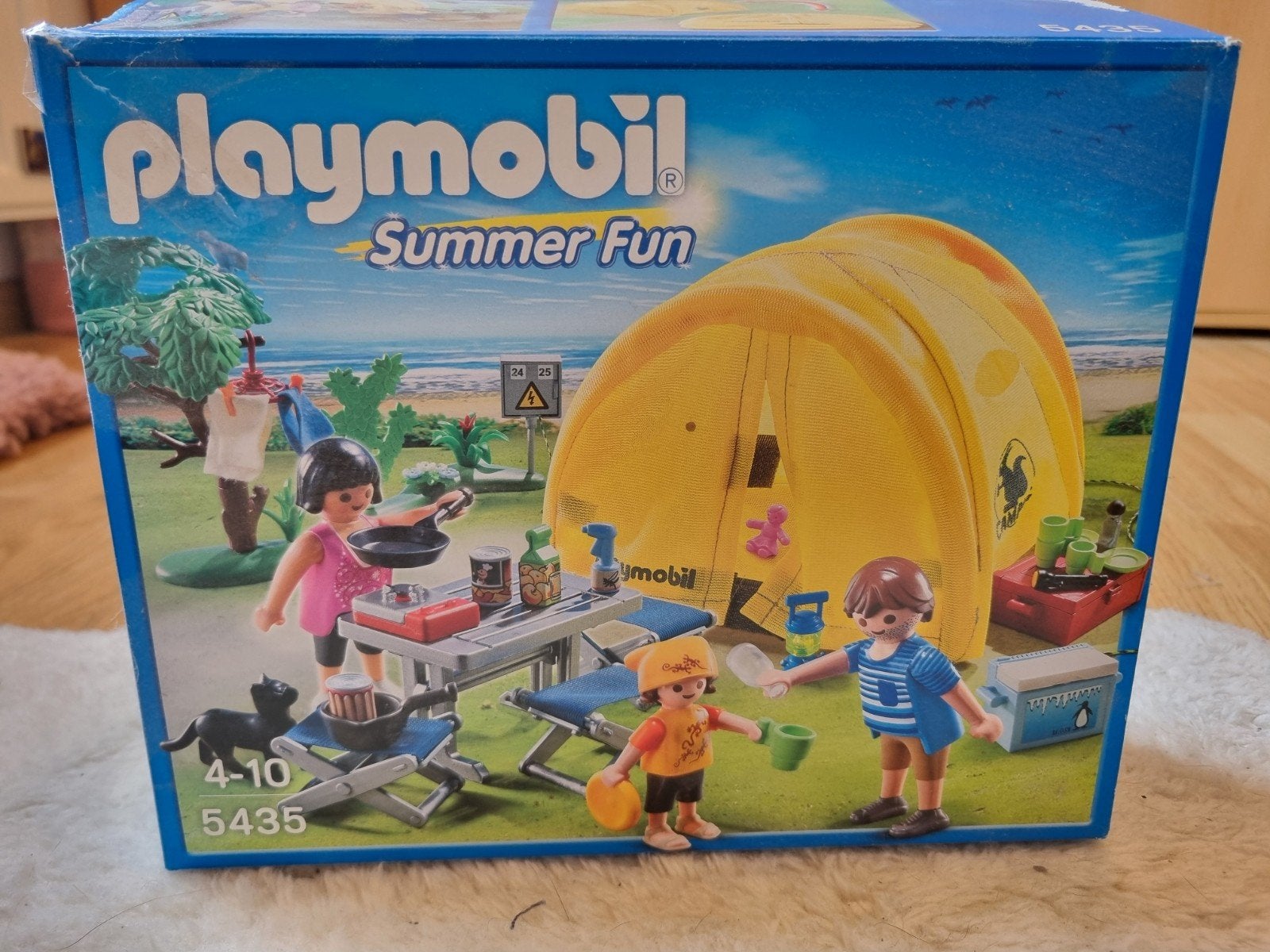 Playmobil kampeerset met tent, Ophalen of Verzenden, Gebruikt, Complete set