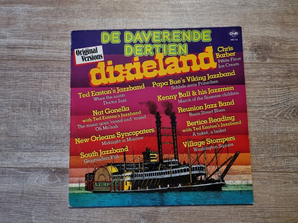 LP Various - De daverende dertien (Dixieland), CD & DVD, Enlèvement ou Envoi, Utilisé, Jazz et Blues, LP