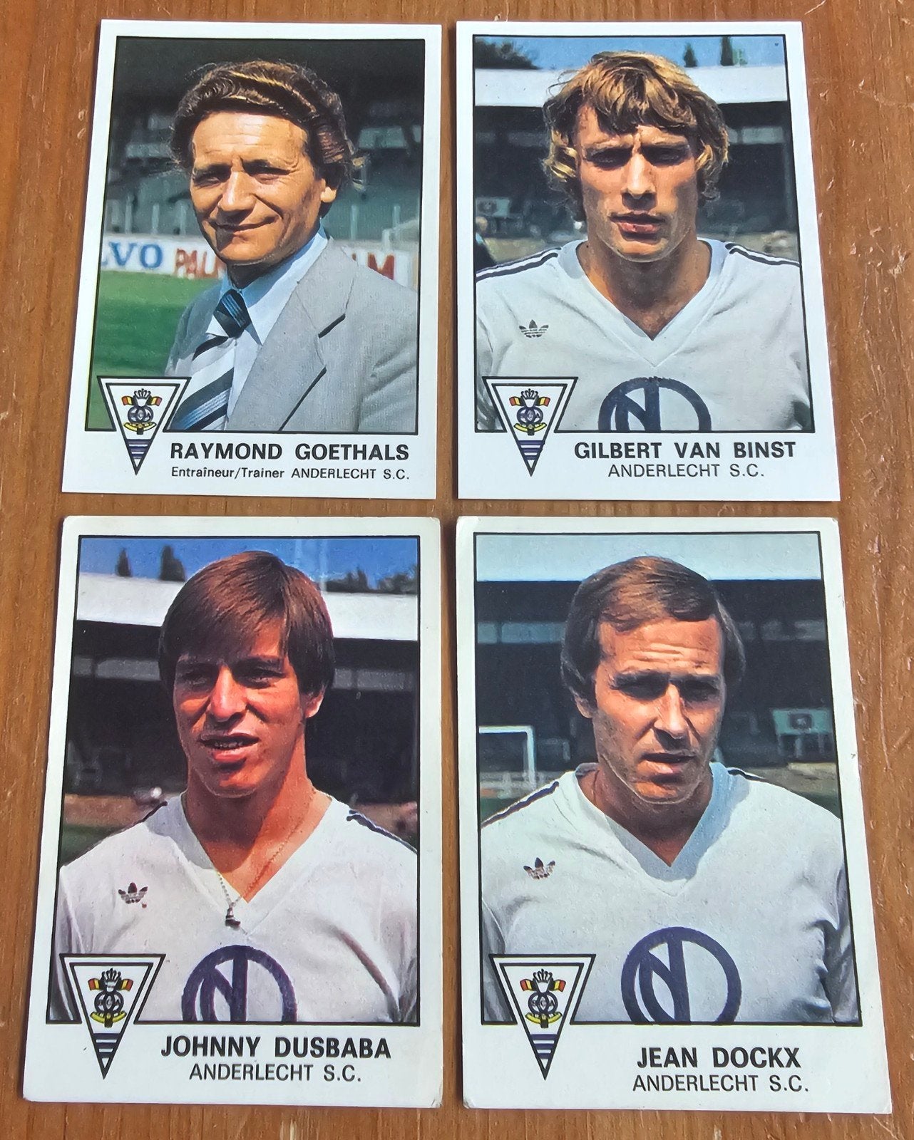 Panini Football 78 4 SC Anderlecht Stickers Voetbal!, Ophalen of Verzenden, Zo goed als nieuw, Meerdere stickers