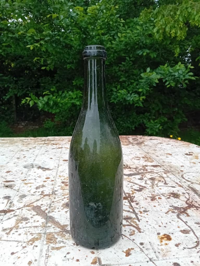 Ancienne bouteille de bière à gueuze vintage, Collections, Enlèvement ou Envoi
