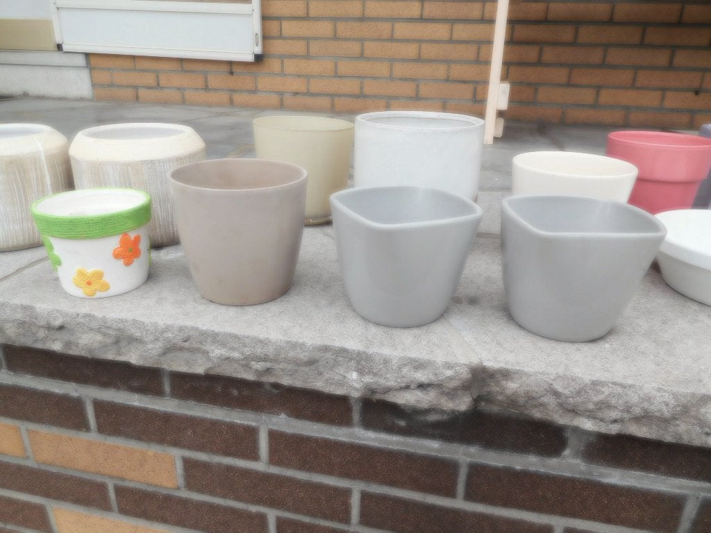 bloempotjes of caspo, Ophalen, Zo goed als nieuw