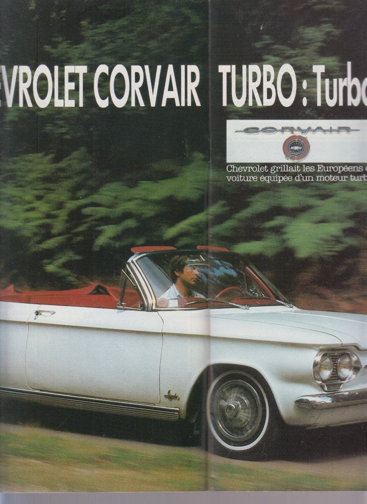 Chevrolet Corvair Turbo Cabriolet voiture de collection, Livres, Autos | Livres, Envoi, Utilisé, Chevrolet