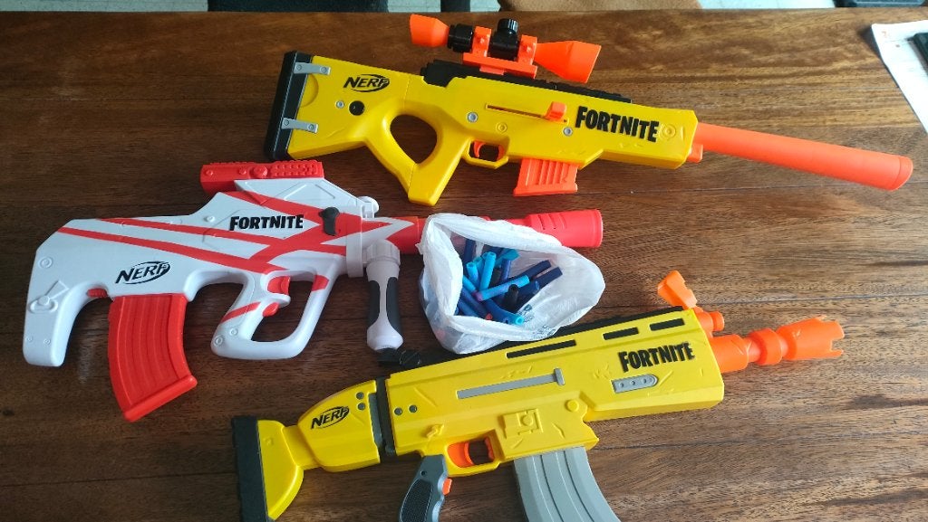 3 Nerf Guns Fortnite, Ophalen, Gebruikt