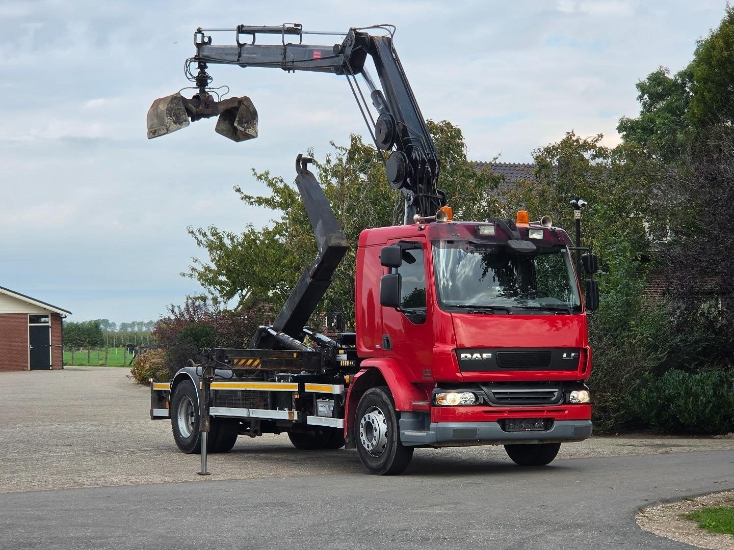 DAF LF 55/250 KRAAN/HAAK! 182dkm! EURO5! DK1329, Auto's, Automaat, Euro 5, Achterwielaandrijving, ABS
