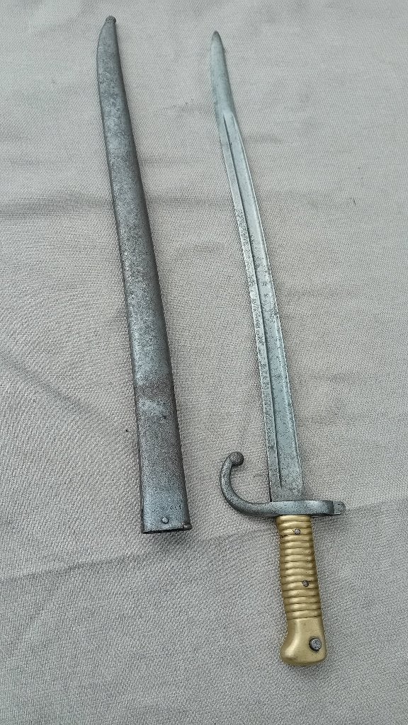 Numéro de Chassepot à baïonnette égal à Thulle 1869, Enlèvement ou Envoi, Armée de terre, Couteau ou Poignard
