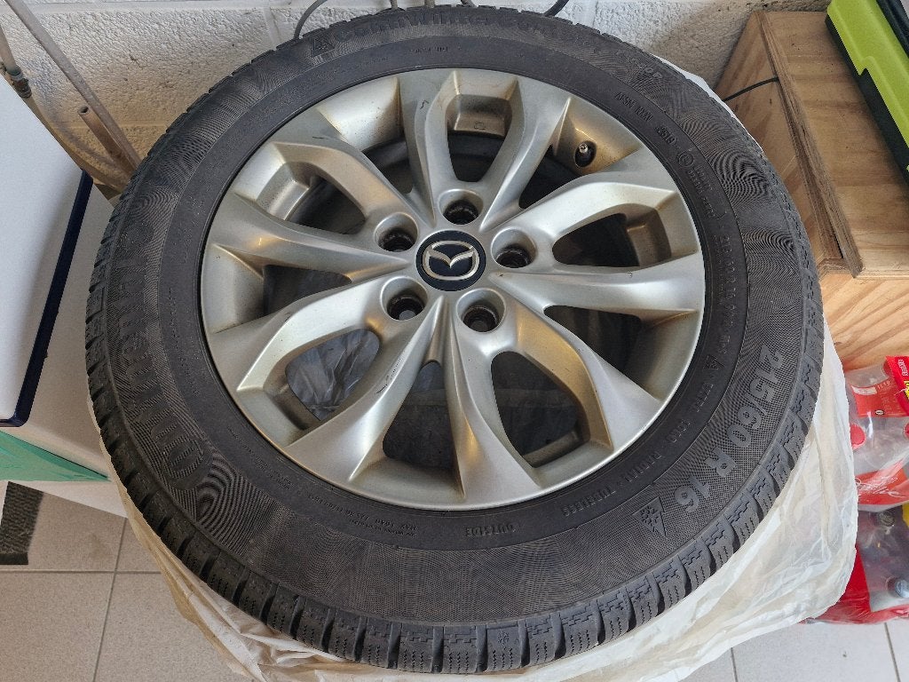 Jantes alu originales Mazda CX-3  16", Autos : Pièces & Accessoires, Pneus & Jantes, Pneus hiver, 16 pouces, Enlèvement, Utilisé