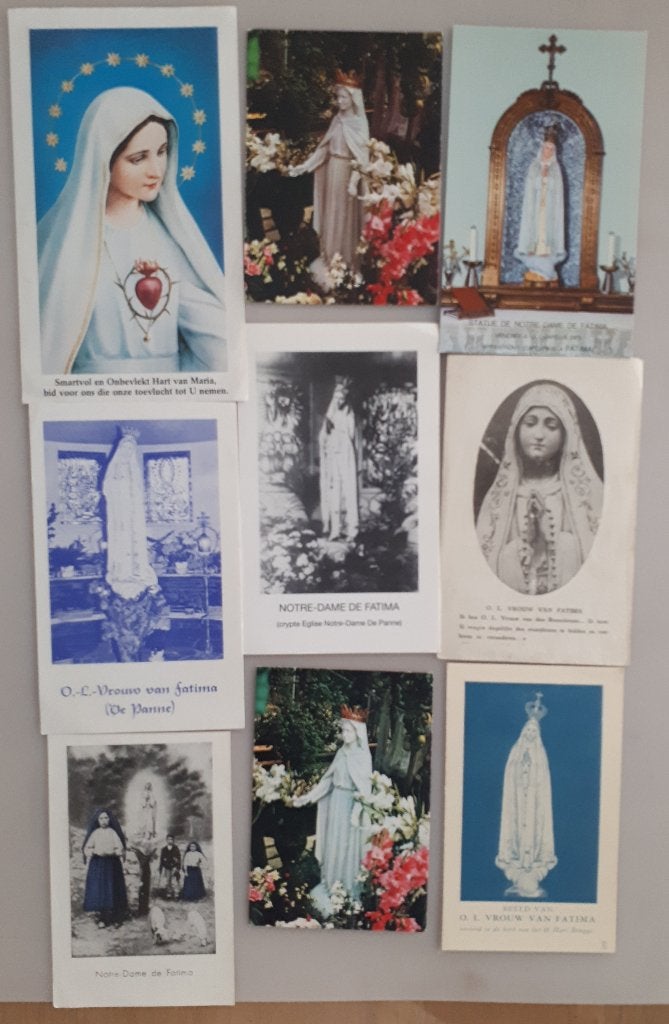7 SANCTJES O.L.VROUW van  FATIMA /DE PANNE e.a Ref.R 52, Ophalen of Verzenden, Gebruikt, Kaart of Prent, Christendom | Katholiek