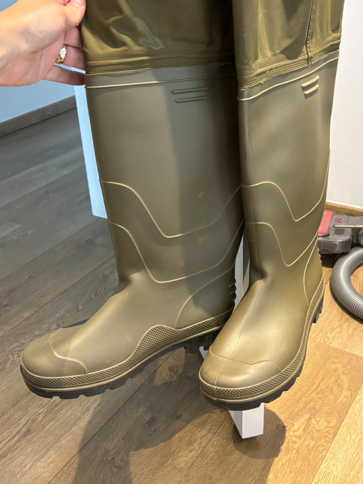 Tretorn Olive Green Chest Waders with Boots, Ophalen, Zo goed als nieuw