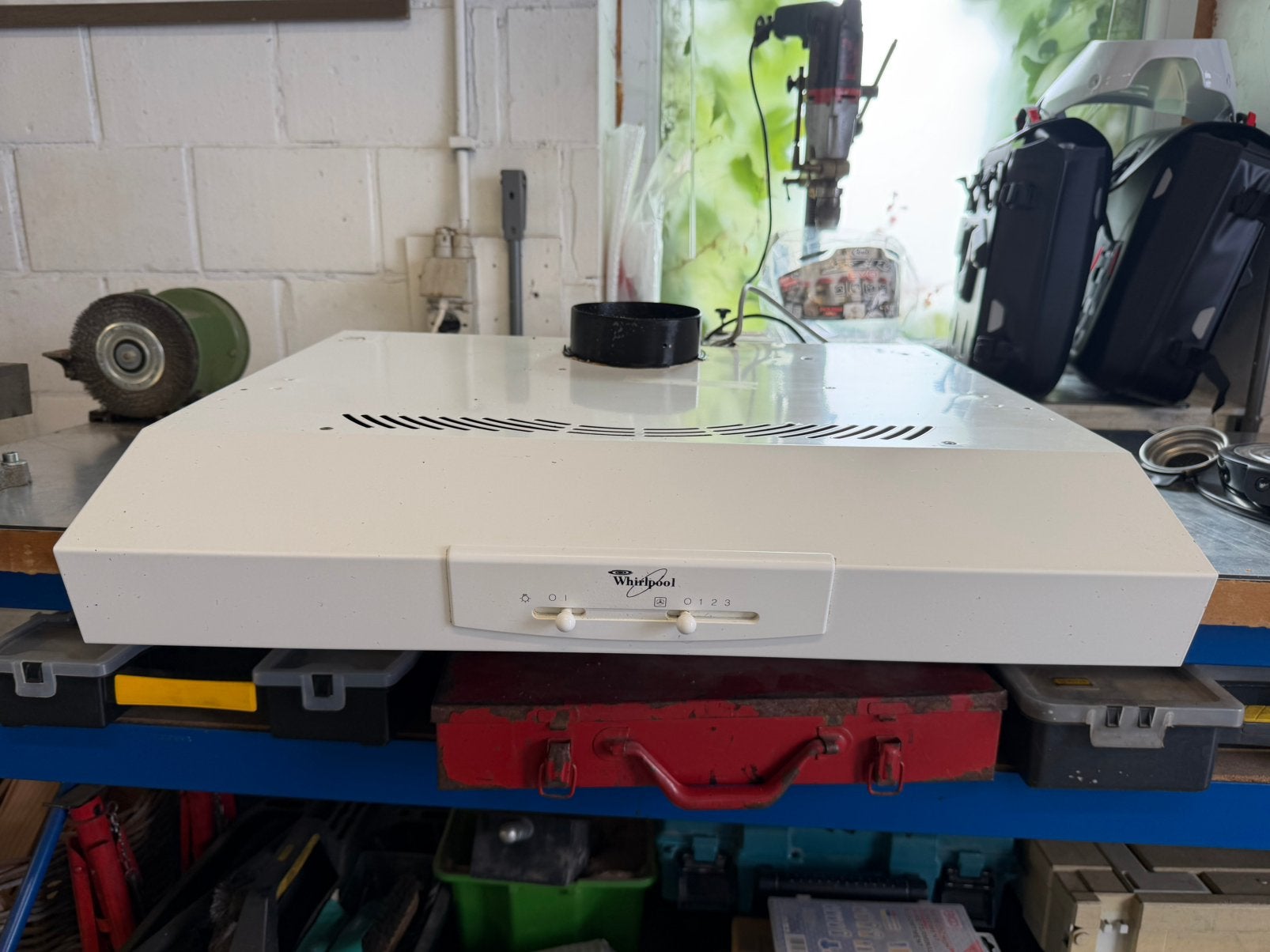 Hotte whirlpool 60 cm + cache, Electroménager, Hottes, Enlèvement