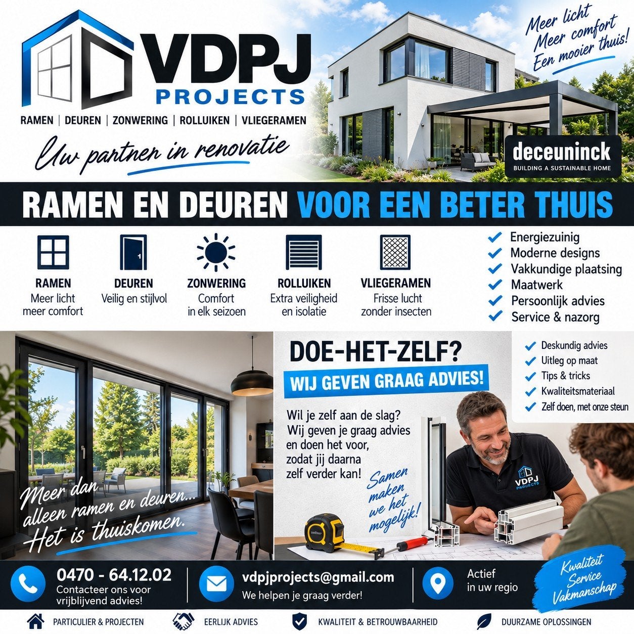 ramen, deuren  zonwering  rolluiken, vliegenramen, Ophalen of Verzenden, Nieuw, Glas, Overige typen