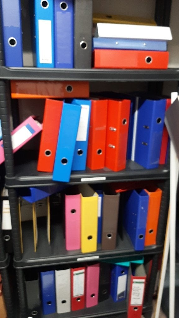 Meer dan 80 klasseurs - mappen in verschillende kleuren, Divers, Fournitures scolaires, Enlèvement, Utilisé