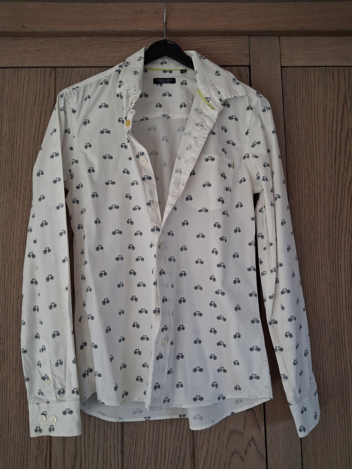 hemd maat 158 fiets, Kinderen en Baby's, Verzenden, Urban wave, Overhemd of Blouse, Zo goed als nieuw