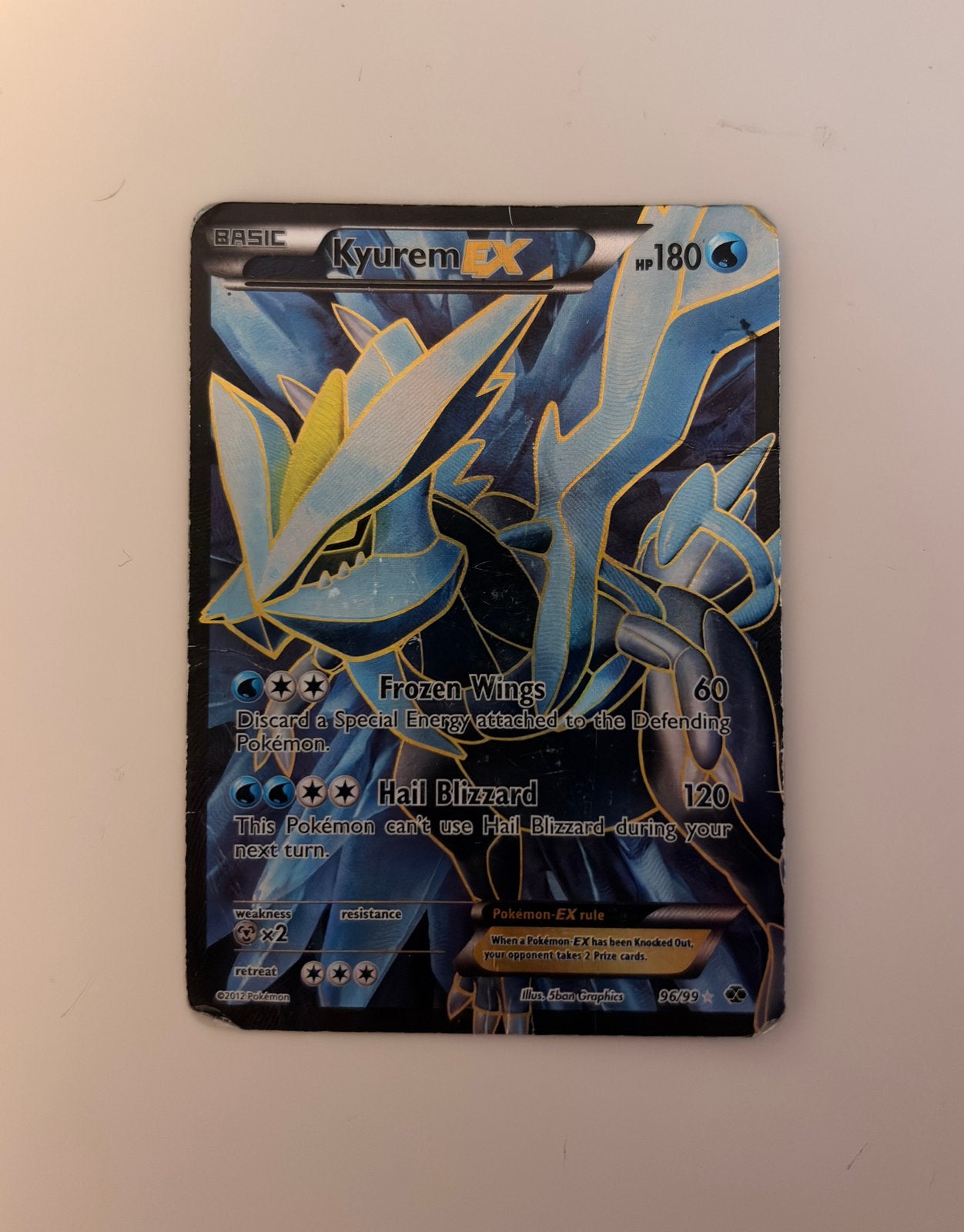 Pokemon kaart Kyurem, Ophalen of Verzenden, Gebruikt, Losse kaart