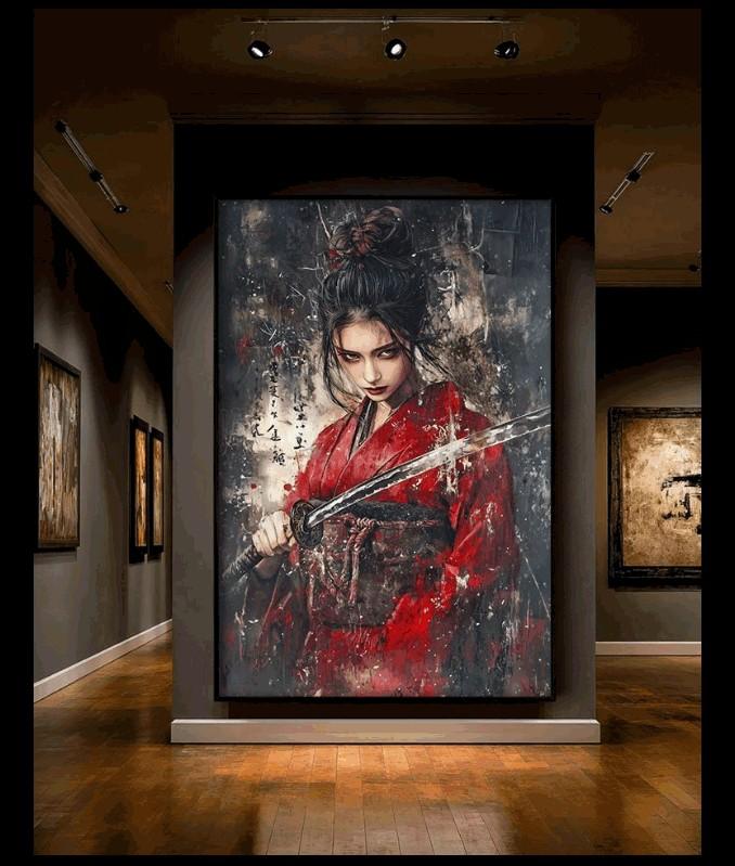 Prachtige ai schilderij xxl door B´Jarco, Antiek en Kunst, Kunst | Schilderijen | Modern, Ophalen of Verzenden