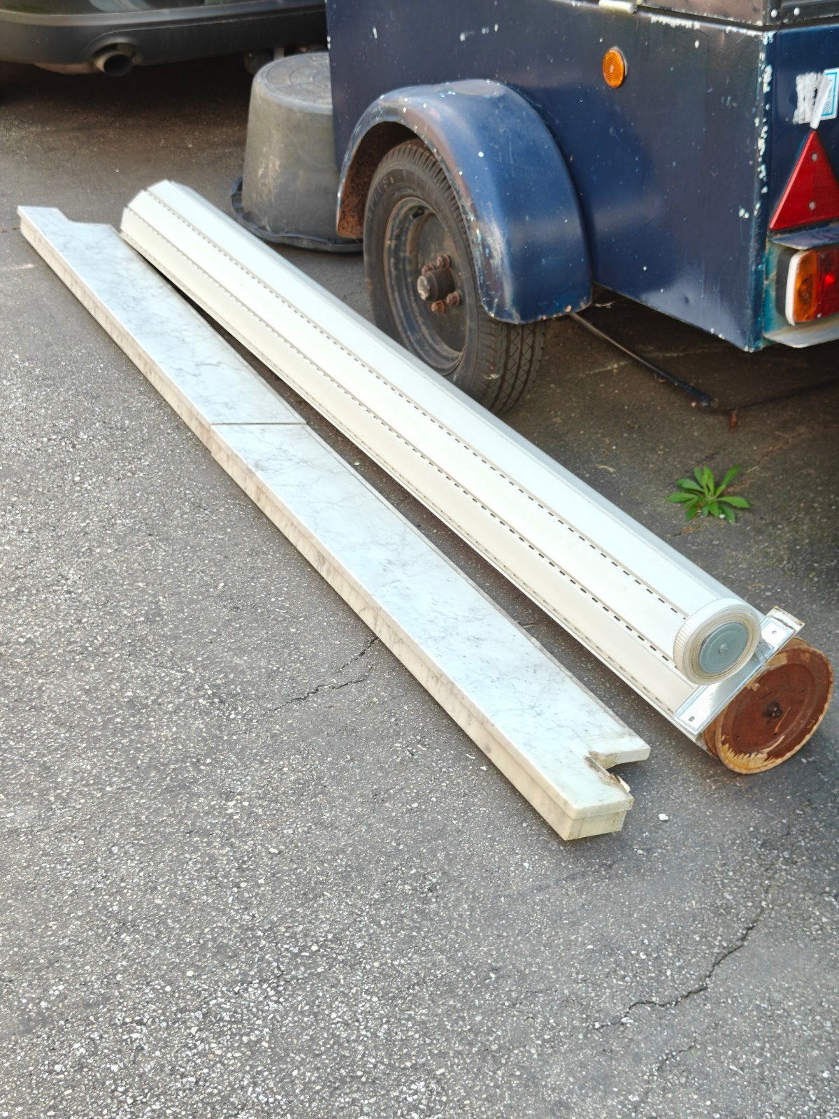 Marmeren vensterbank, 243cmx20cm, Ophalen, Gebruikt, Hardsteen, Vensterbanken