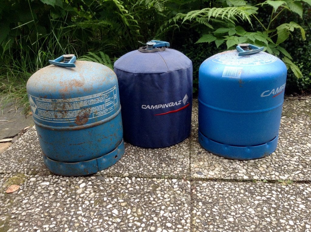 Campingaz flessen 3 kg, Caravanes & Camping, Outils de camping, Utilisé, Enlèvement