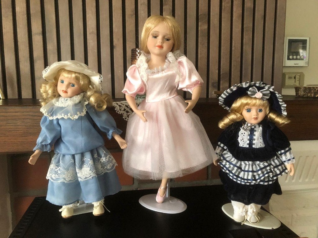 6 Decoratieve Verzamelpoppen – Mooie Staat, Verzamelen, Poppen, Ophalen, Gebruikt, Pop