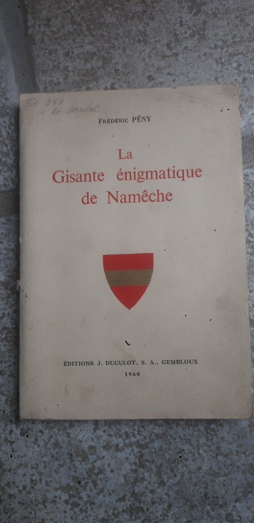 La Gisante énigmatique de Namêche, Livres, Enlèvement, Utilisé