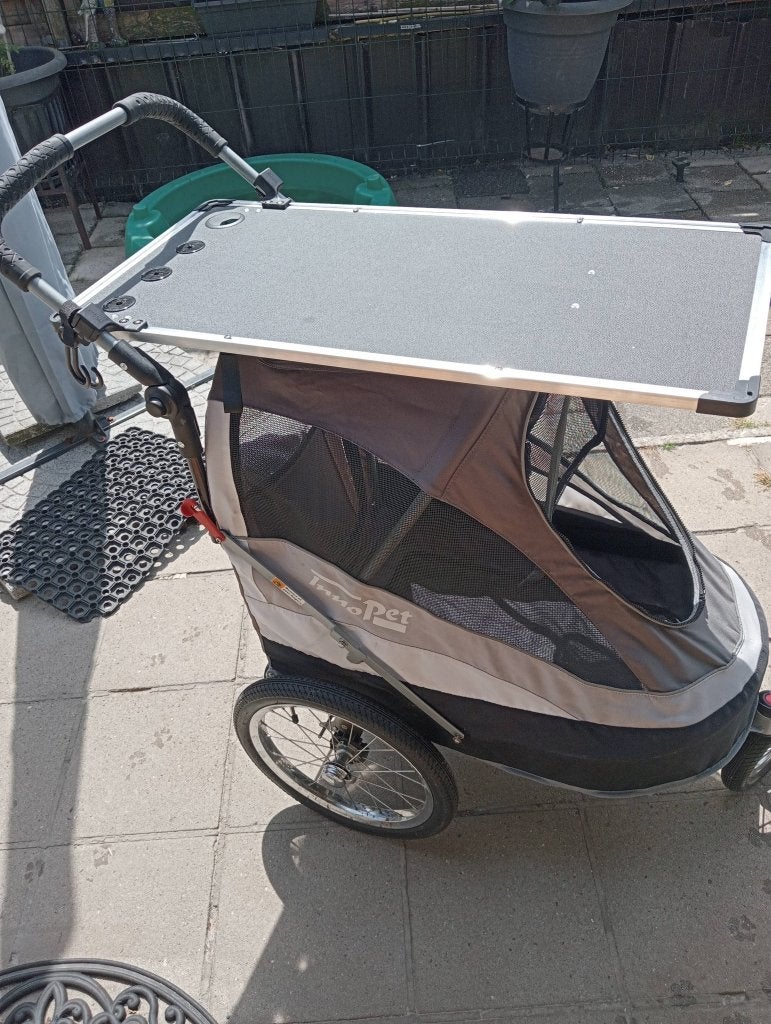 honden fietskar  buggy  innopet incl tafel, Ophalen, Zo goed als nieuw