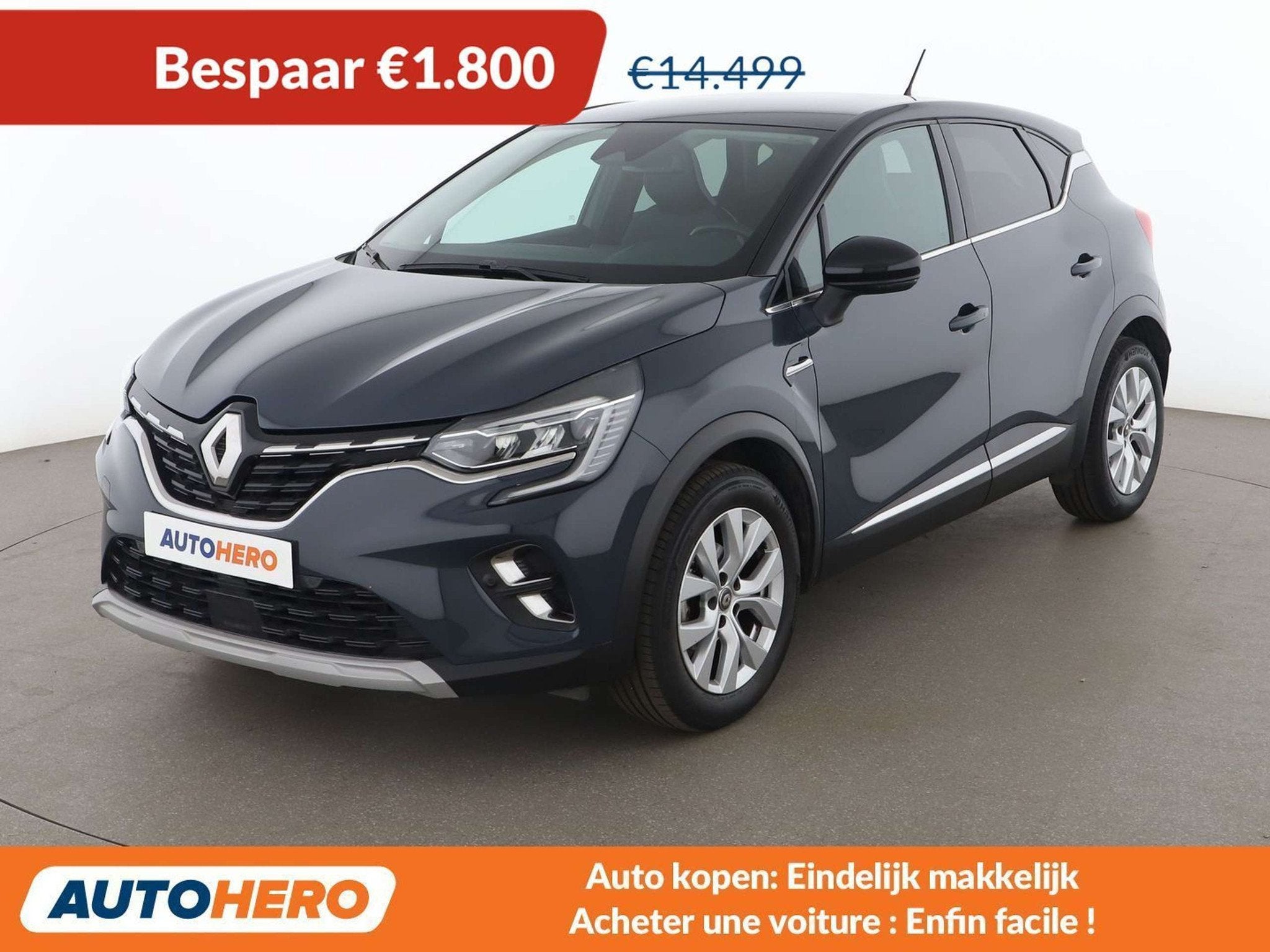 Renault Captur 1.0 TCe Intens (bj 2021), Auto's, Voorwielaandrijving, Stof, Gebruikt, 91 pk