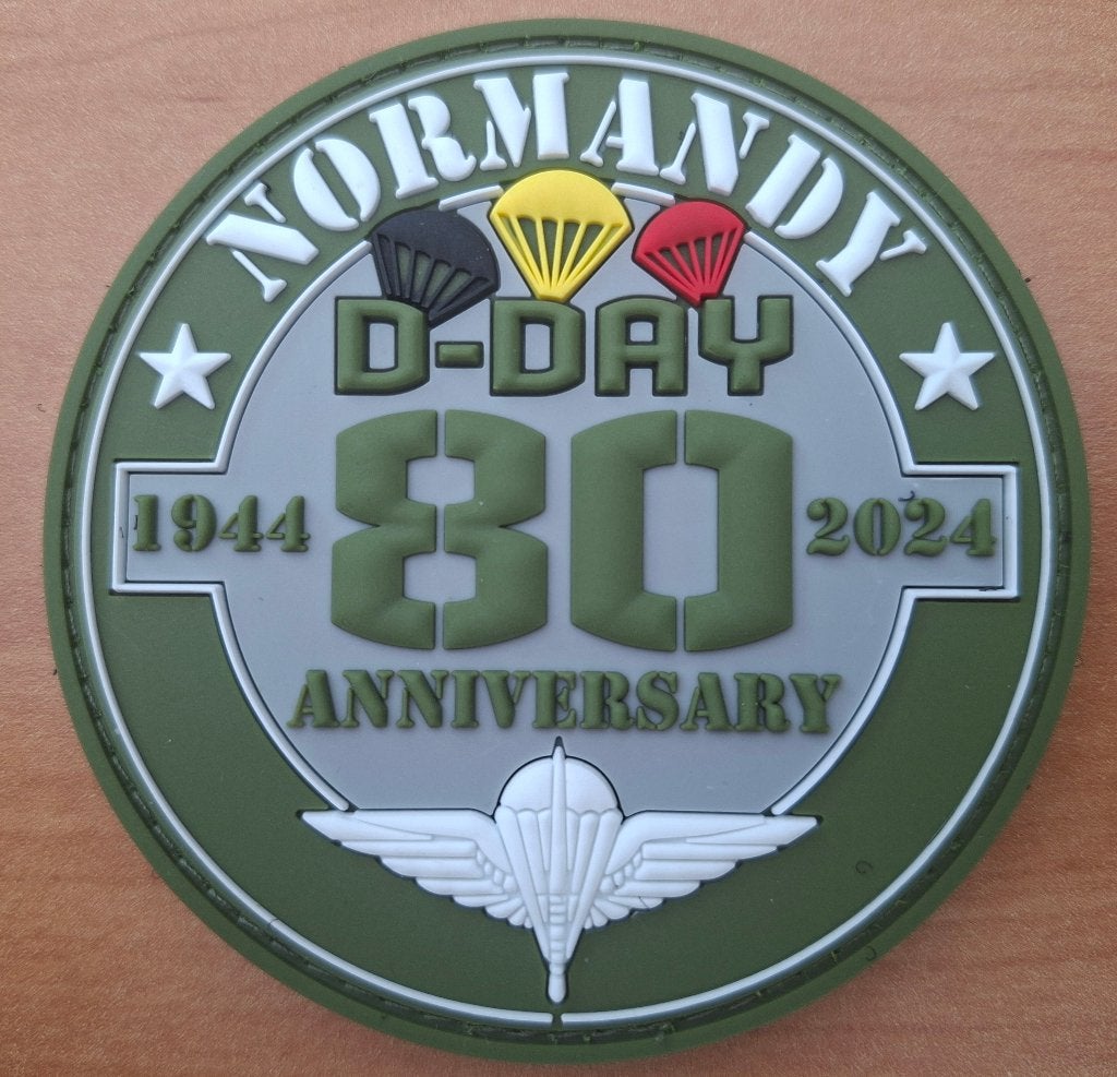 Patch D-Day 80 Normandy Para-Commando ABL, Verzamelen, Verzenden, Landmacht, Embleem of Badge