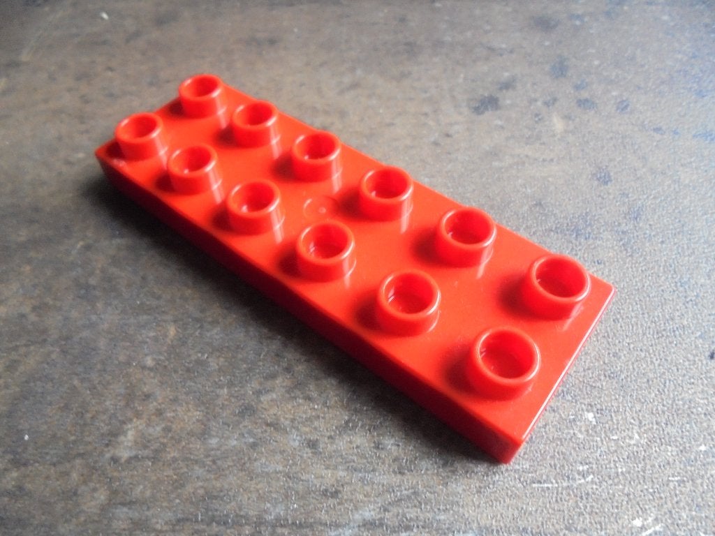 Lego Duplo Plate 2x6 (zie foto's) 11, Ophalen of Verzenden, Gebruikt, Losse stenen, Duplo
