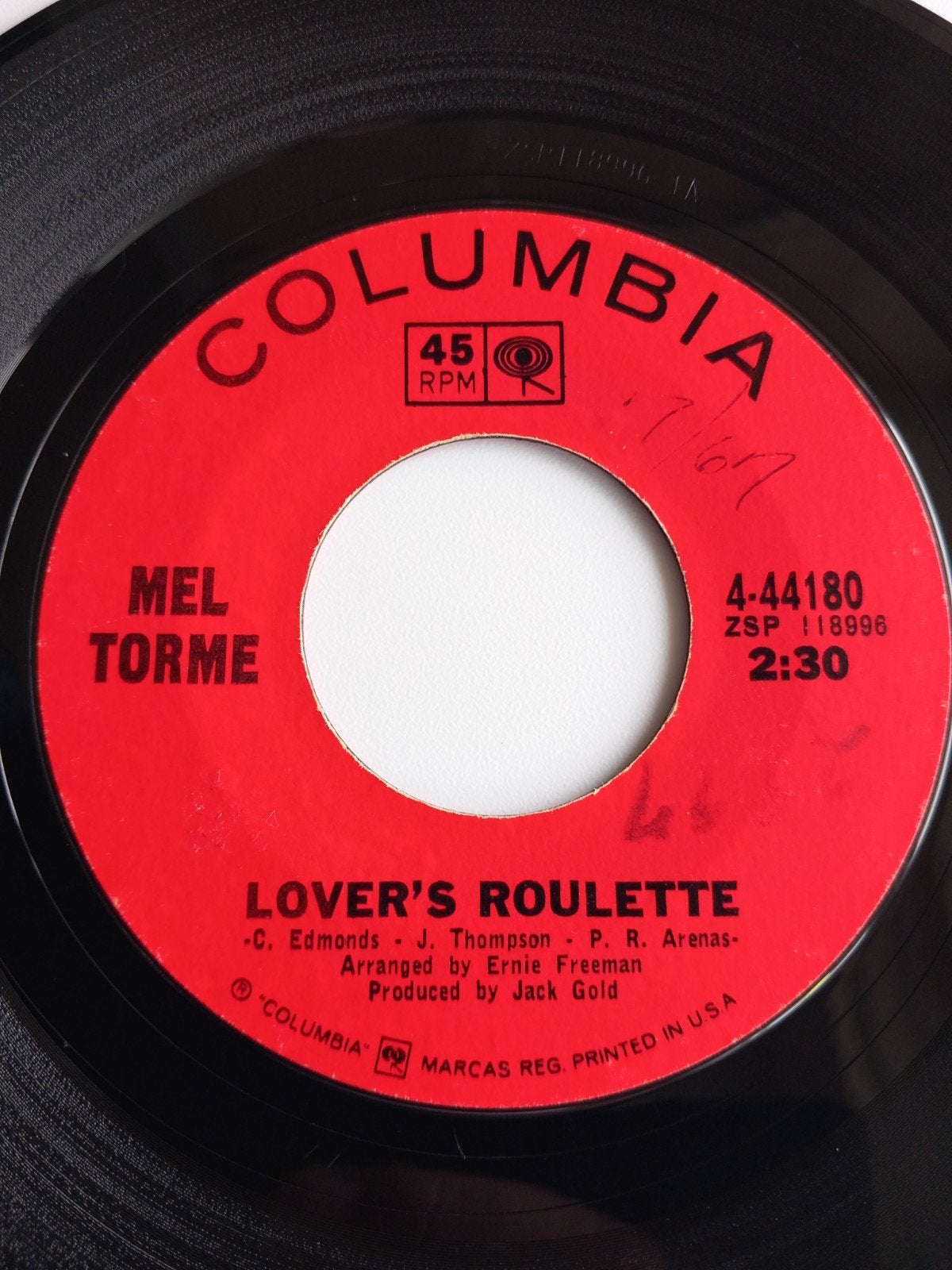 MEL TORME. .  LOVER'S ROULETTE . 60s USA 45T, Cd's en Dvd's, Ophalen of Verzenden