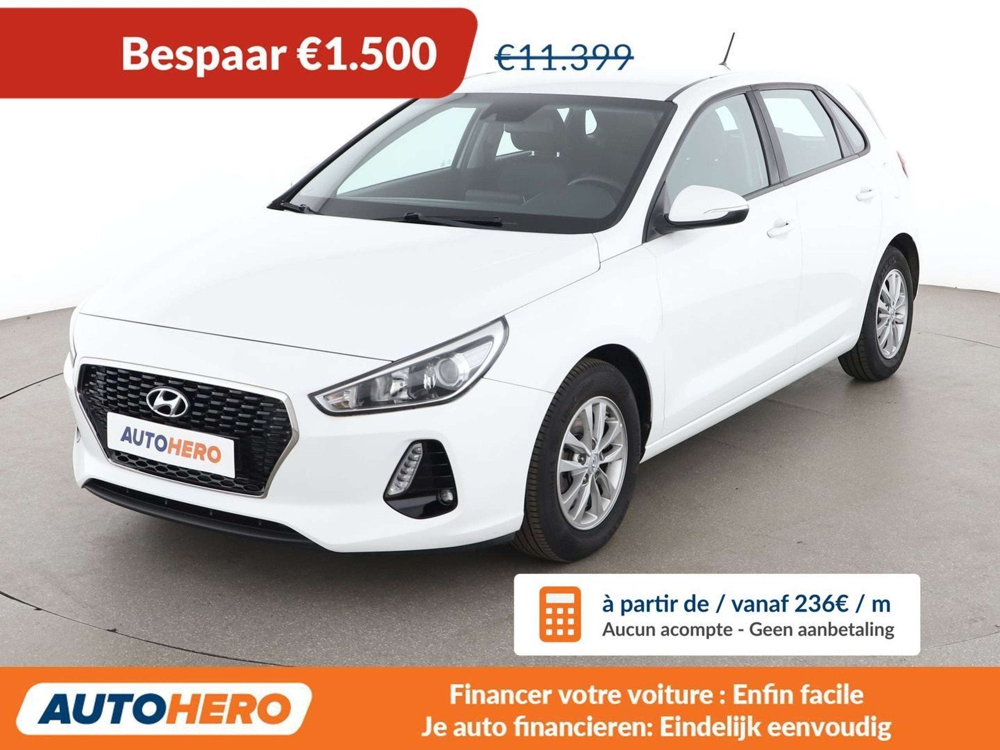 Hyundai i30 1.0 TGDI Classic (bj 2017), Stof, Gebruikt, 1417 kg, 998 cc