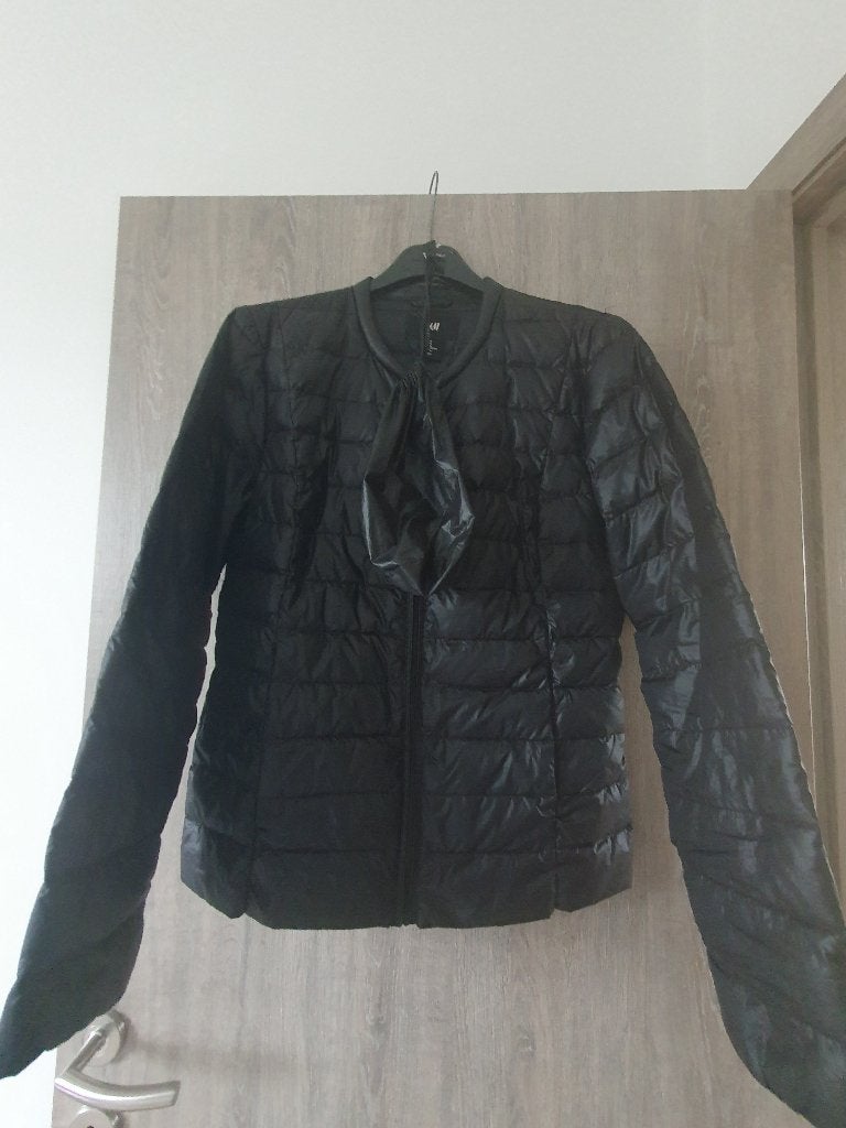 Doudoune noire moyenne H&M, Enlèvement ou Envoi, Porté, Noir, Taille 38/40 (M)