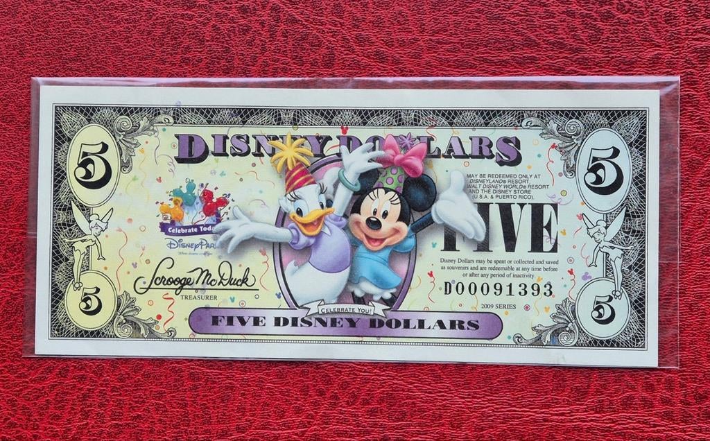 USA 5 Dollars  2009  Disney, Timbres & Monnaies, Billets de banque | Amérique, Enlèvement ou Envoi, Amérique du Nord, Billets en vrac