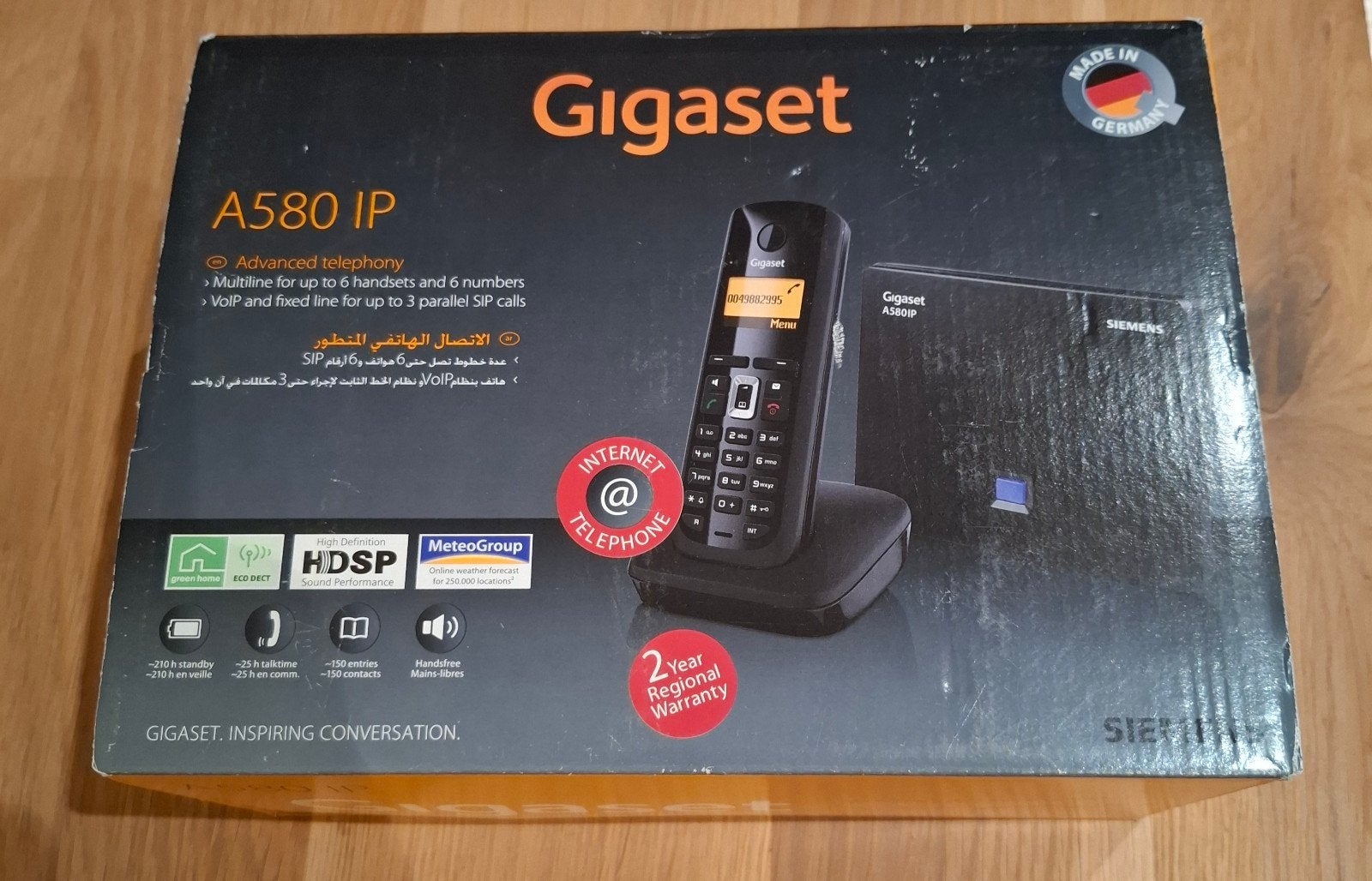 Nieuwe Gigaset A580 IP, Ophalen of Verzenden, Nieuw, 1 handset