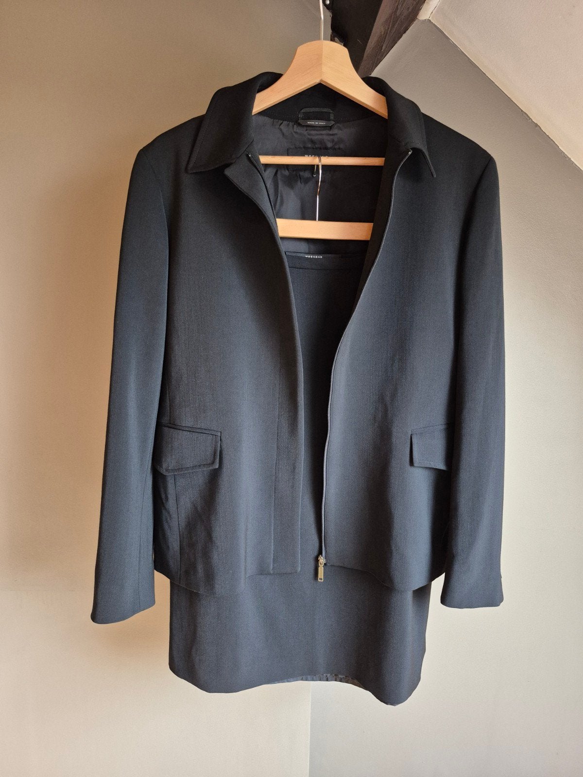 Ensemble veste et tailleur jupe Max Mara Weekend taille M, Enlèvement ou Envoi, Noir