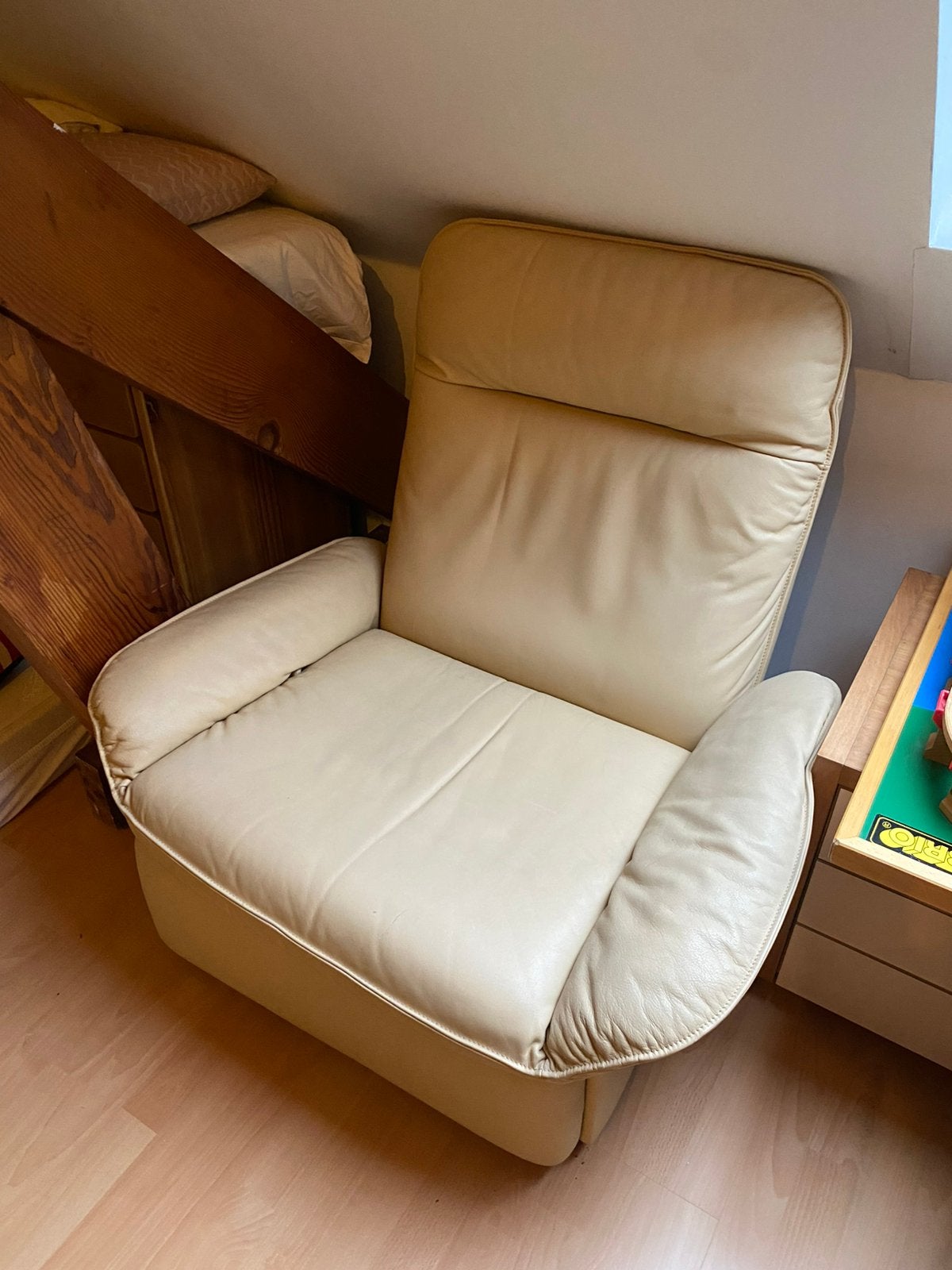 Fauteuil en cuir, Maison & Meubles, Fauteuils, Enlèvement, Comme neuf, Cuir