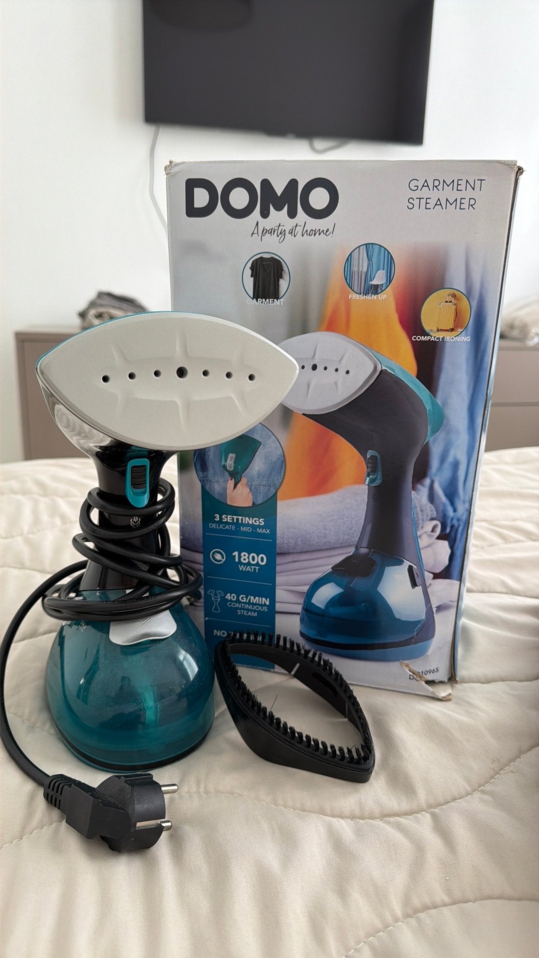 DOMO Kledingstomer – 1800W, Electroménager, Vapeurs, Enlèvement, Comme neuf, Défroisseur