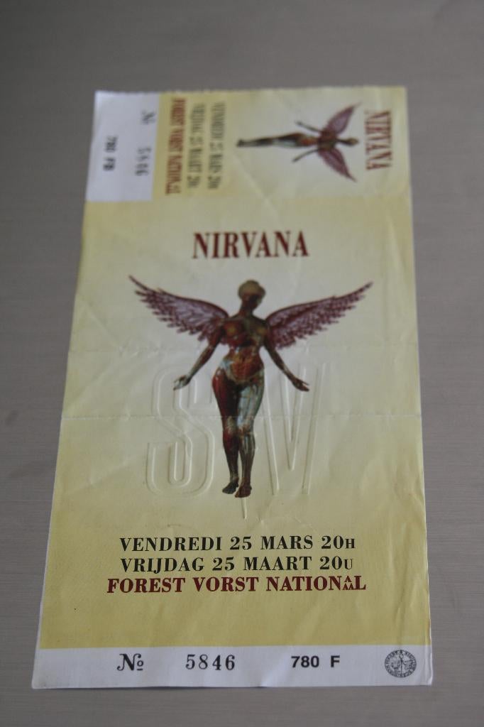 concertticket Nirvana ongebruikt, Tickets en Kaartjes