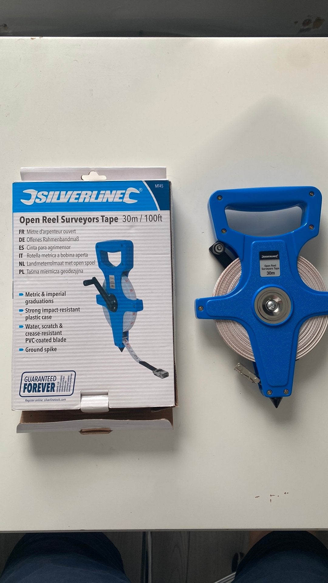 Rolmeter tot 30 meter, Doe-het-zelf en Bouw, Meetapparatuur, Ophalen of Verzenden, Zo goed als nieuw