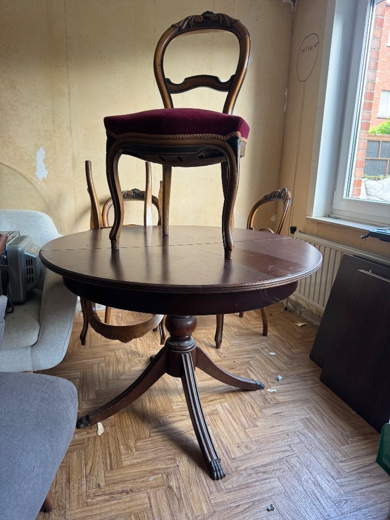 Gratis tafel en stoelen, Huis en Inrichting, Ophalen, Gebruikt
