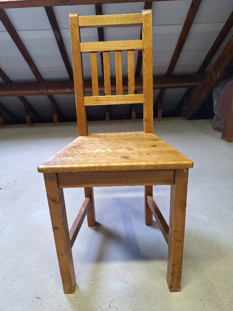 Stoel grenen 4st., Landelijk, Enlèvement, Utilisé, Bois