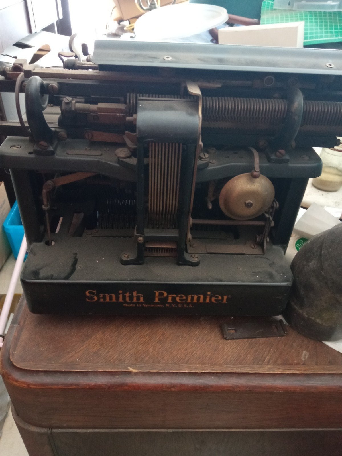 Antieke typemachine zeer goede staat, Antiek en Kunst, Ophalen