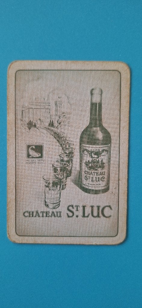 Carte à jouer Château St-Luc, J. Neefs_Antwerpen_14, Enlèvement ou Envoi, Utilisé, Carte(s) à jouer
