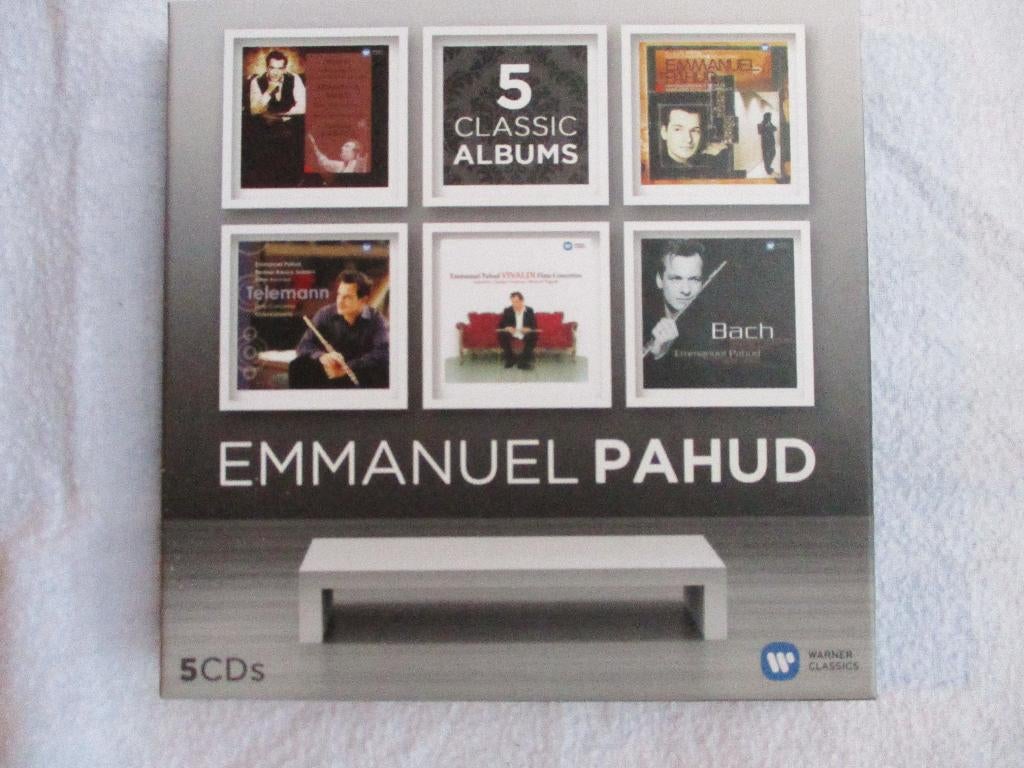 Le fabuleux flûtiste Emmanuel Pahud, Box 5 CD, Orchestre ou Ballet, Enlèvement ou Envoi, Coffret, Comme neuf