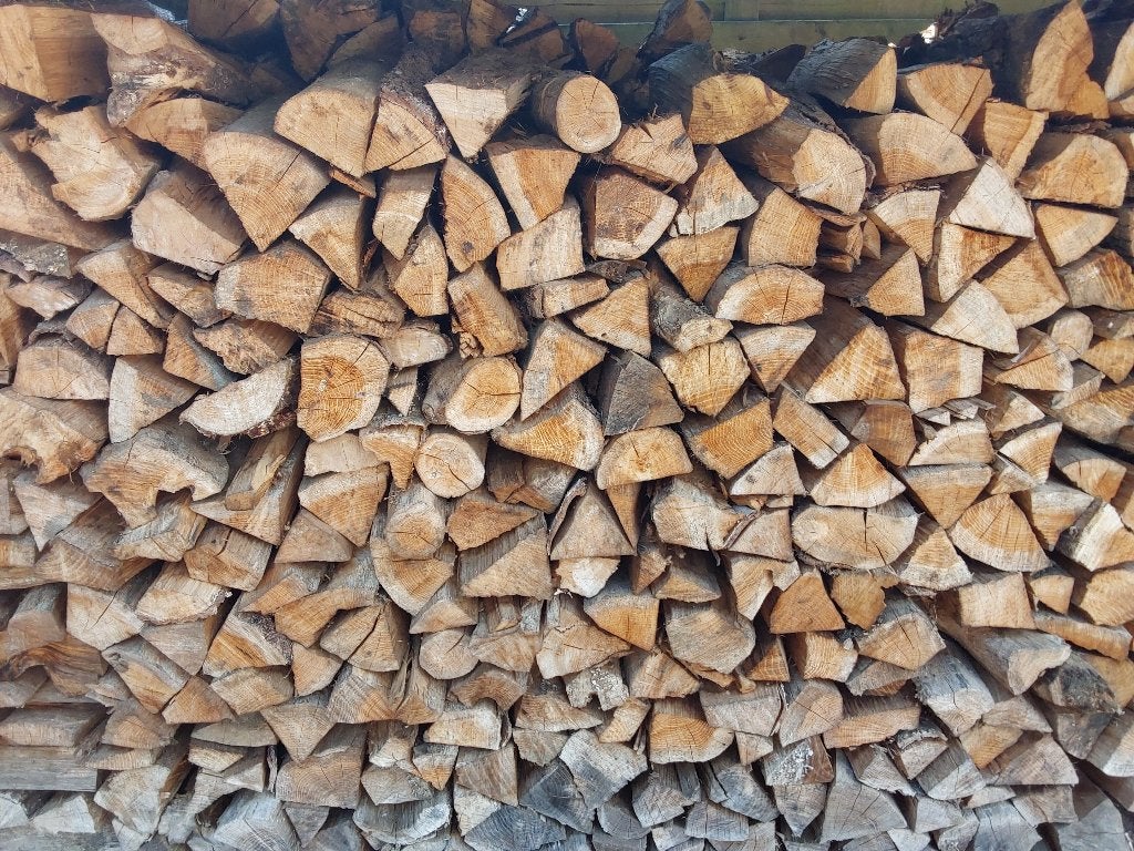 Brandhout, Tuin en Terras, 3 tot 6 m³, Ophalen, Eikenhout, Blokken