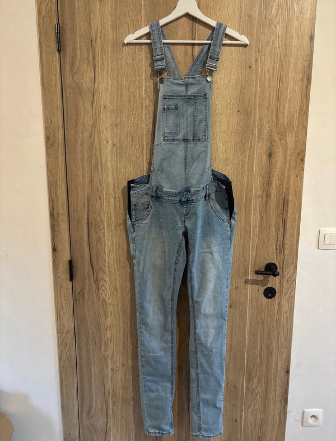 Salopette jeans zwangerschap, Vêtements | Femmes, Taille 38/40 (M), Enlèvement ou Envoi, Comme neuf, Pantalon ou Jeans